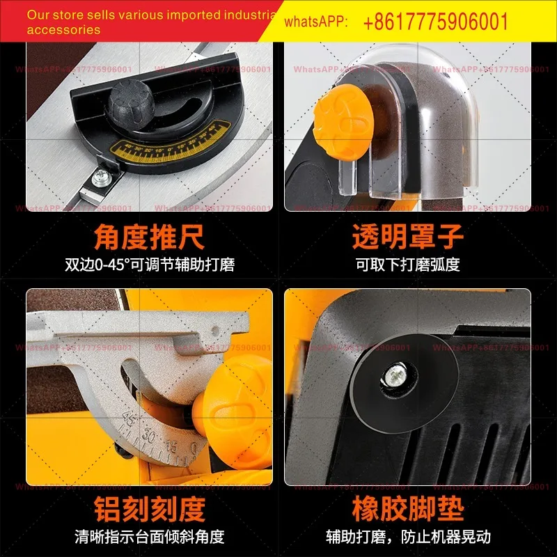 Belt sander Small sander Knife sharpener Multifunctional polishing machine Woodworking desktop DIY sander Household