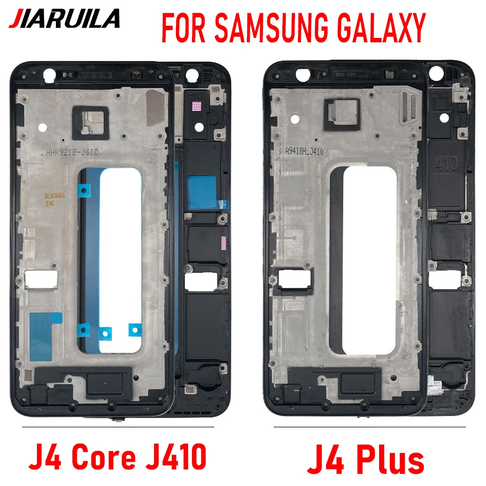 NEW LCD Frame Bezel For Samsung J4 Core J4 Plus J400 J5 Prime J5 Pro Front Housing Middle Shell Screen Holder Replacement Parts