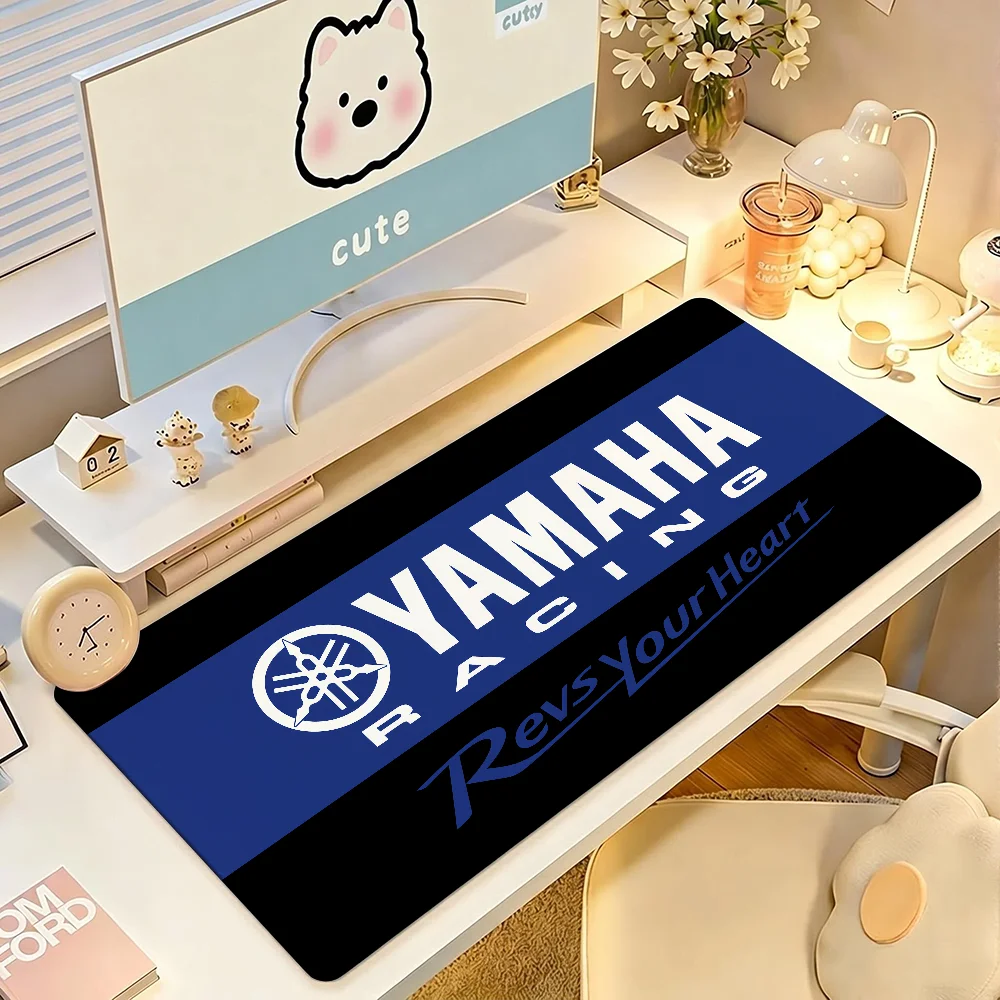 Fashion Print Y-Yamaha Mouse Pad Large Non-Slip Waterproof Mat Stitched Edge Keyboard Pad for Gaming Daily Office