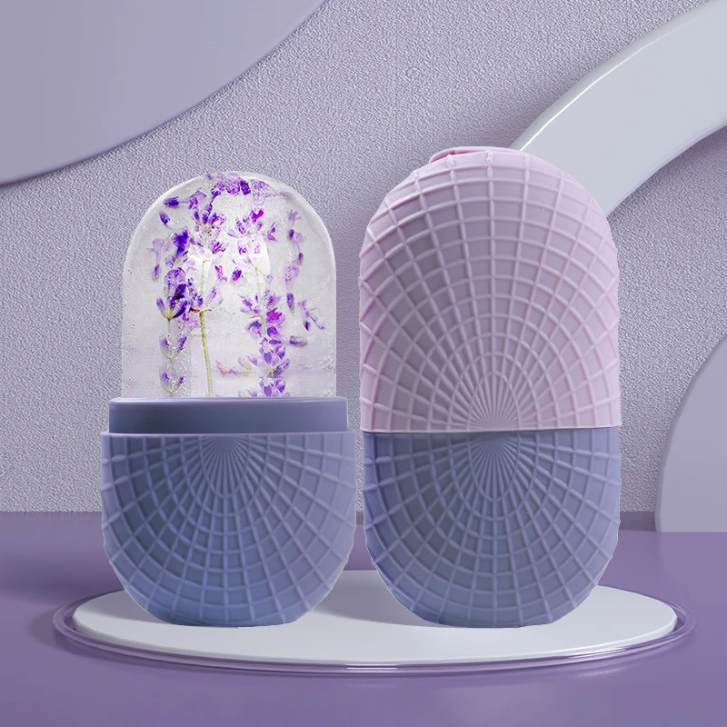 アップグレードされたアイスボールフェイスローラー シリコン製アイスモールド フェイスローラー スキンケア リフティング 引き締め フェイススキン 再利用可能なフェイシャルスキンケアツール