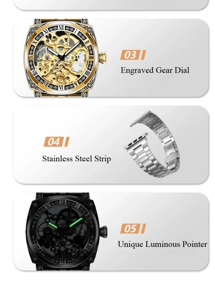 2025 ساعات كلاسيكية للرجال من أفضل العلامات التجارية المنحوتة المصنوعة بحزام فولاذي ساعات كوارتز مقاومة للماء للرجال