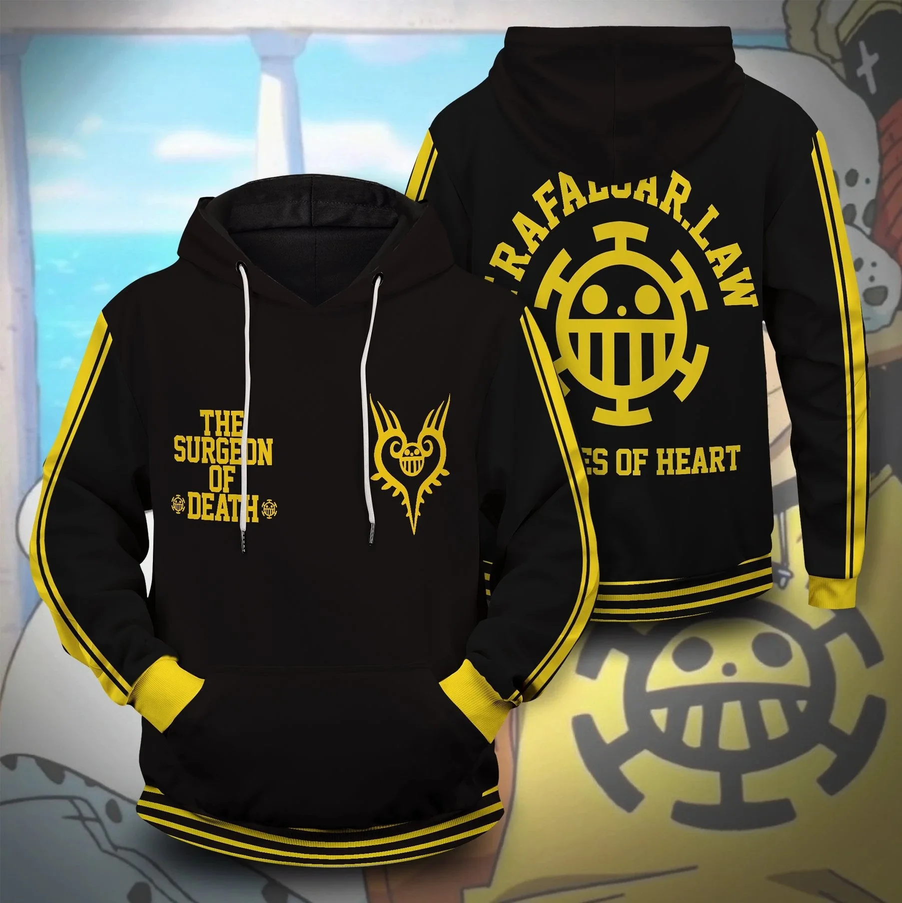 2026 Neuer One Piece 3D-Druck Anime-Hoodie für Herren Pullover-Sweatshirt Geeignet für Cosplay Lässige Streetwear Harajuku Y2K-Stile – Detail 6