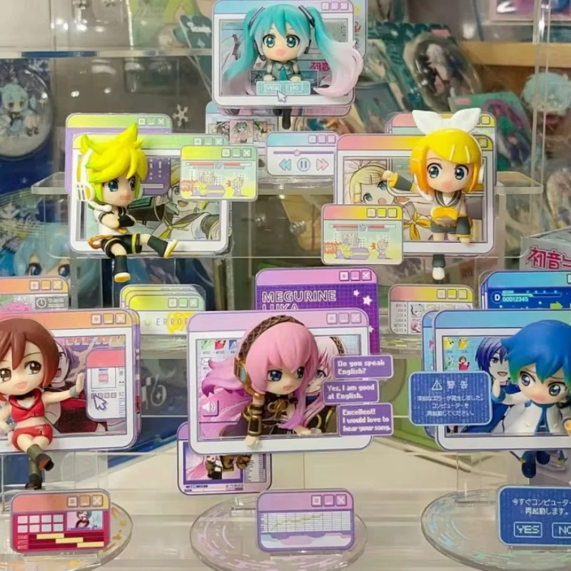 Anime Hatsune Miku Blind Box Window Mini Figure Series Kaito Meiko Figures Boxed Egg Trendy Model Tabletop Ornaments Dolls Toys