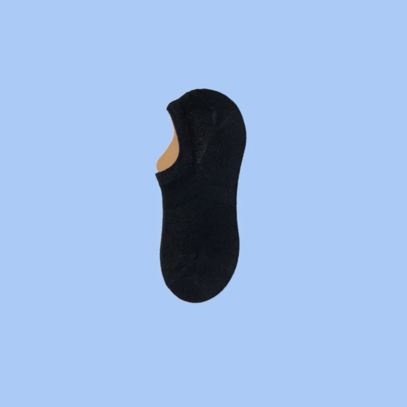 Chaussettes Invisibles en Maille Peu Profonde pour Femme, Simples et Polyvalentes, Respirantes, Fines d'Été, Courtes en Silicone Sans Goutte, 5/10 Paires