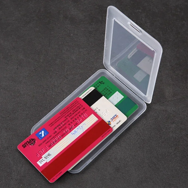 1 szt. Prosty, wodoodporny, przezroczysty etui na karty identyfikacyjne, karty kredytowe, dla kobiet, mężczyzn, studentów, na karty autobusowe, bankowe, ochraniacz na identyfikator, do biura.