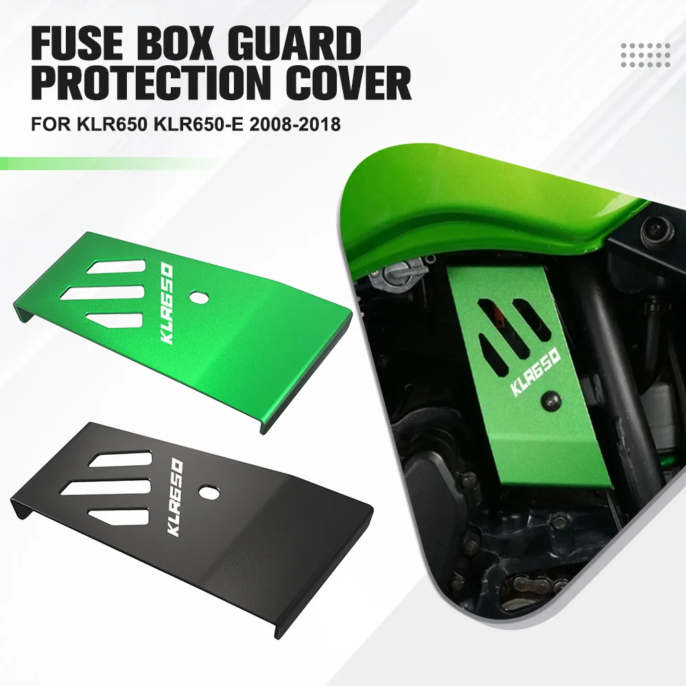 

Motorcycle Aluminium Fuse Box Guard Protection For Kawasaki KLR650-E 2008-2009-2010-2011-2012-2013-2014-2015-2016-2017-2018