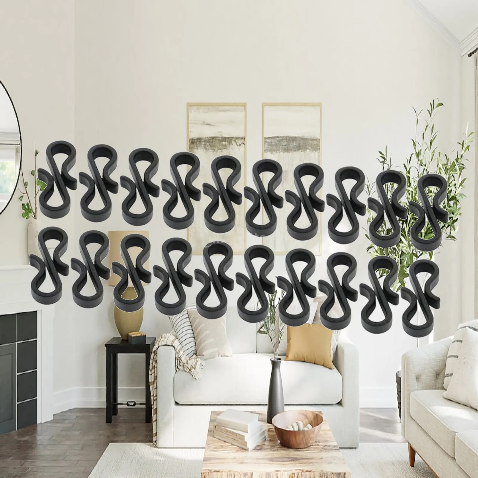 Wear Resistant Light String Hooks Wall Hooks Design Plastic Hangers Ornaments for Home Office Xmas Towels Calendar