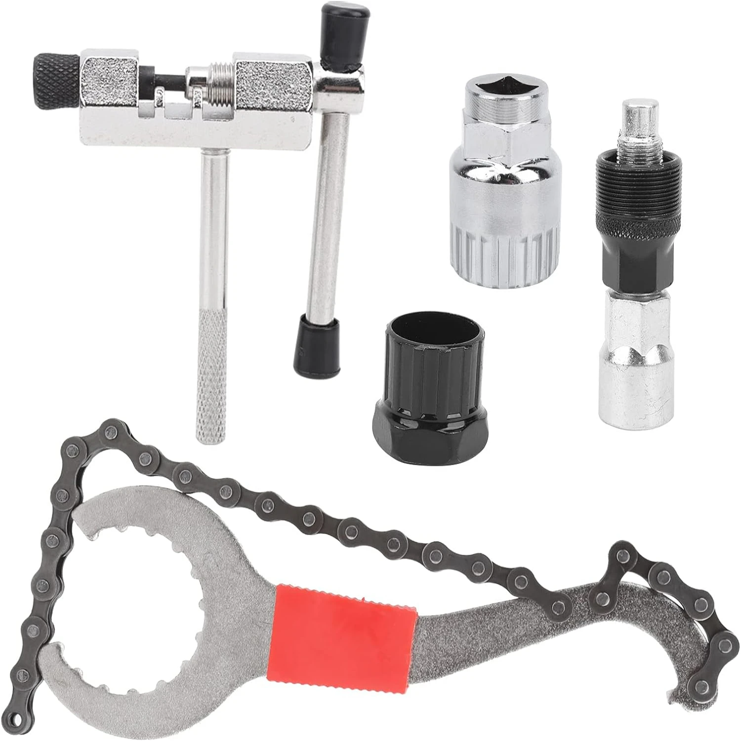 enient Bicycle Maintenance Tool Set for DIY Repairs - Complete with Chain Cutter, Crank Puller, Wrench, and Bottom Bracket Remov