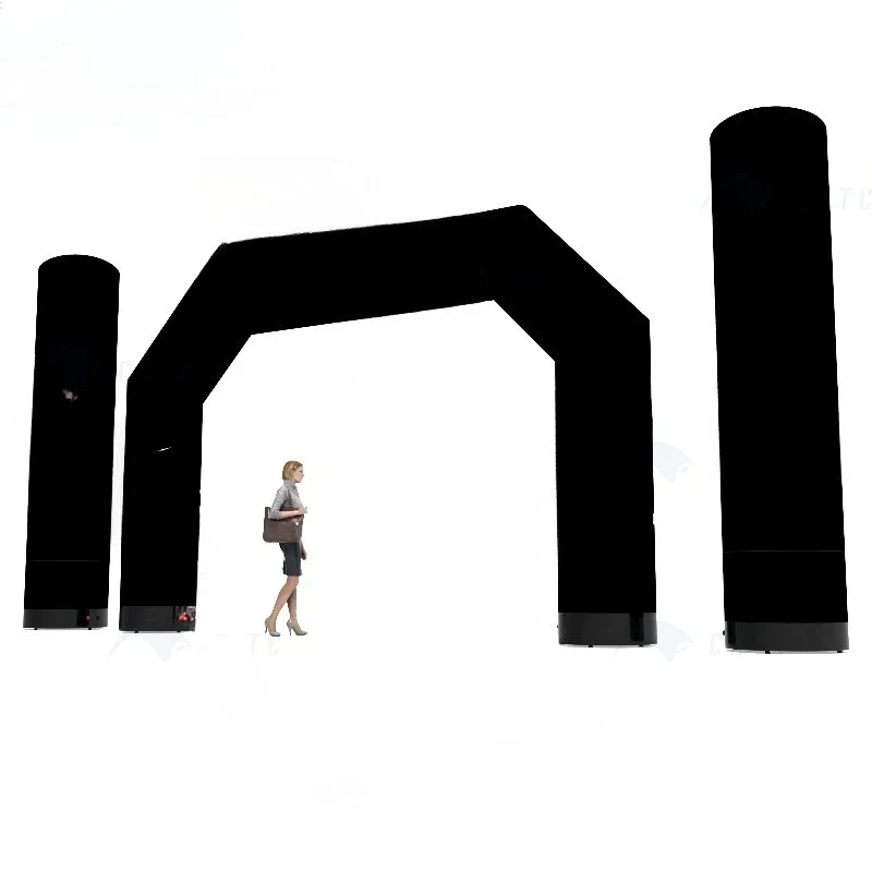 Out-of-home advertising inflatable easy to set inflatable pillar arch with printed logo