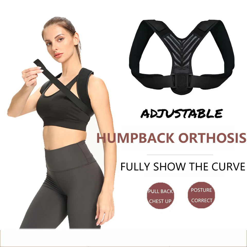 LOOGDEEL Lumbar Posture Orthopedic Belts Men Women Adjustable Posture Corrector Back Support Strap Brace Shoulder Spine Support