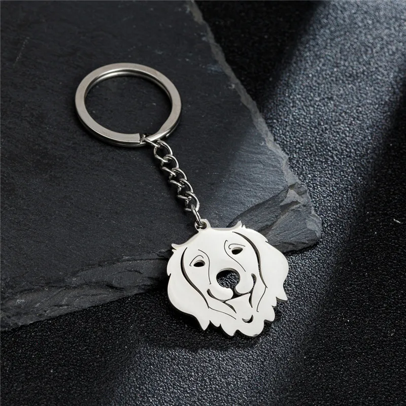 Fashion Cute Dog Keychain Metal Corgi Shepherd Dog Keyring for Women Classic Purse Pendants Backpack Charms Girls Daily Gifts