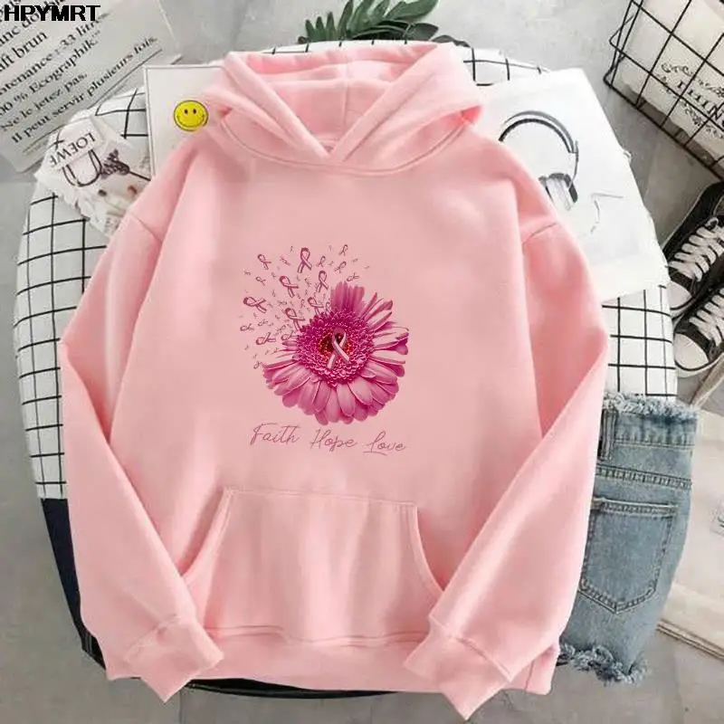 

Autumn and Winter Long Sleeve thin fleece Hooded Sweatshirt Harajuku Fashion Cartoon pullover ladys girl cozy Casual sports Tops