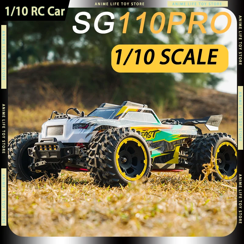 

Радиоуправляемый монстр-трак 1/10 SG110PRO, 40 км/ч, внедорожный, 4WD, с коллекторным двигателем, для всех типов местности, высокоскоростной автомобиль, подарок на день рождения для детей
