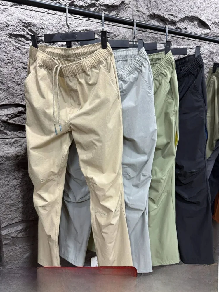 Comfortable Breathable Men's Outdoor Casual Pants Straight Leg Lightweight Spring Summer 3D Tailoring Commute Series