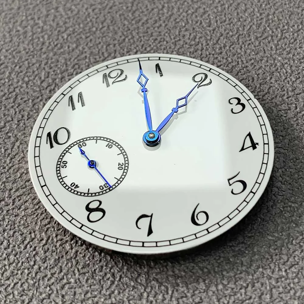 

New Watch Dial 38.8mm for ETA6497 ST3600 Movement Replacement Without Luminous Dial Hands White Watch Face Pointers Accessories