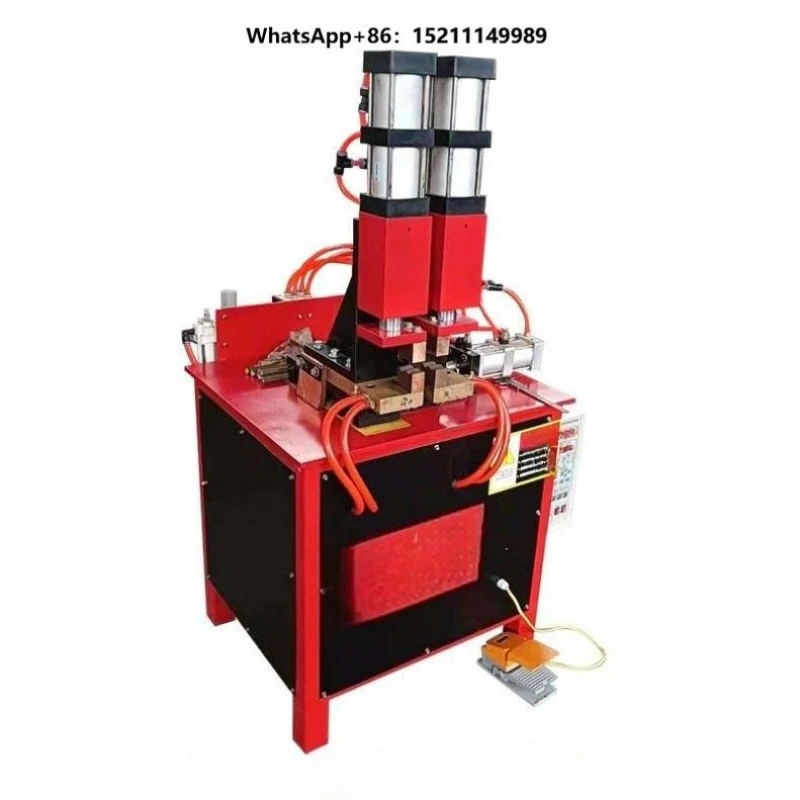 Vertical Pneumatic Butt Welding Machine Steel Ring Wire Welding AC Resistance Double Head Pneumatic Wire Butt Welding Machine