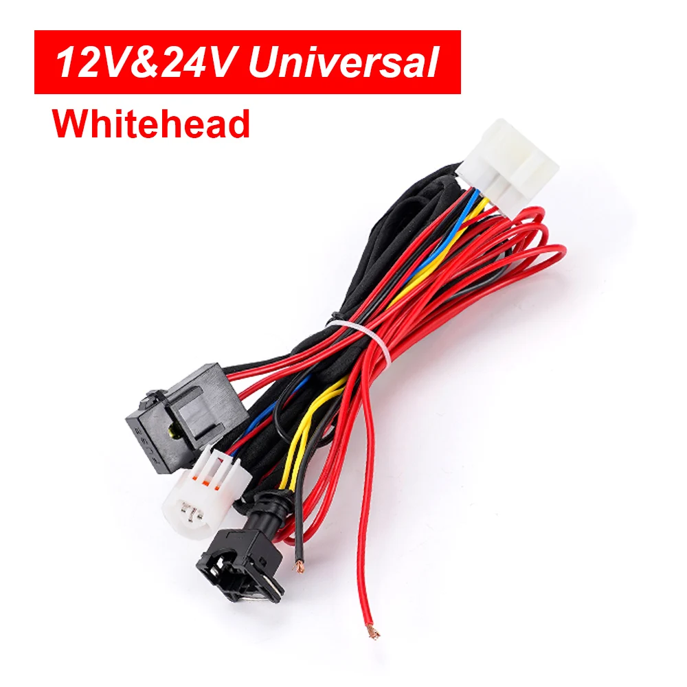 12V/24V Air Diesel Heater Wiring Harness Cable Adapter Round Triangle For Webasto Eberspacher Diesel Air Parking Heater