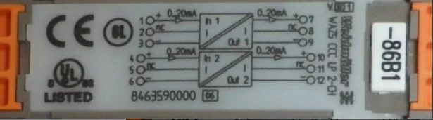 Veidemyuller Dual-channel Signal Isolator 846359000000WAZ5CCCLP0-20/0-20mA