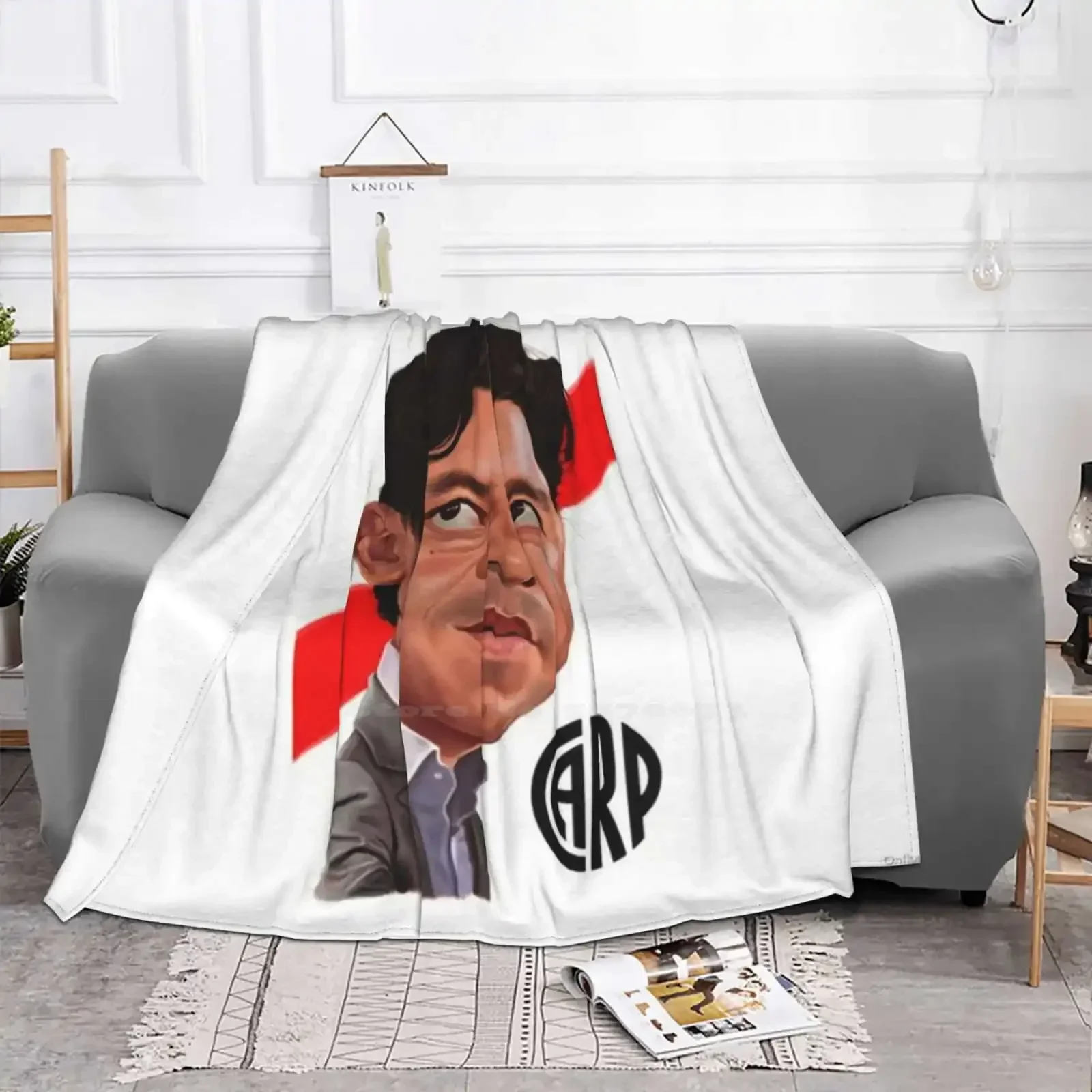 Marcelo Gallardo River Plate All Sizes Soft Cover Blanket Home Decor Bedding River Plate River Carp Monumental Patterns