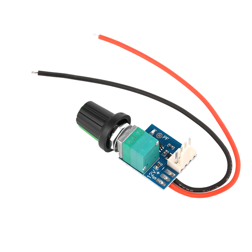 DC5-12V Manual Four-Wire PWM Fan Speed Motor Controller Board With Knob Switch Electrical Equipment Governor Module Power Supply