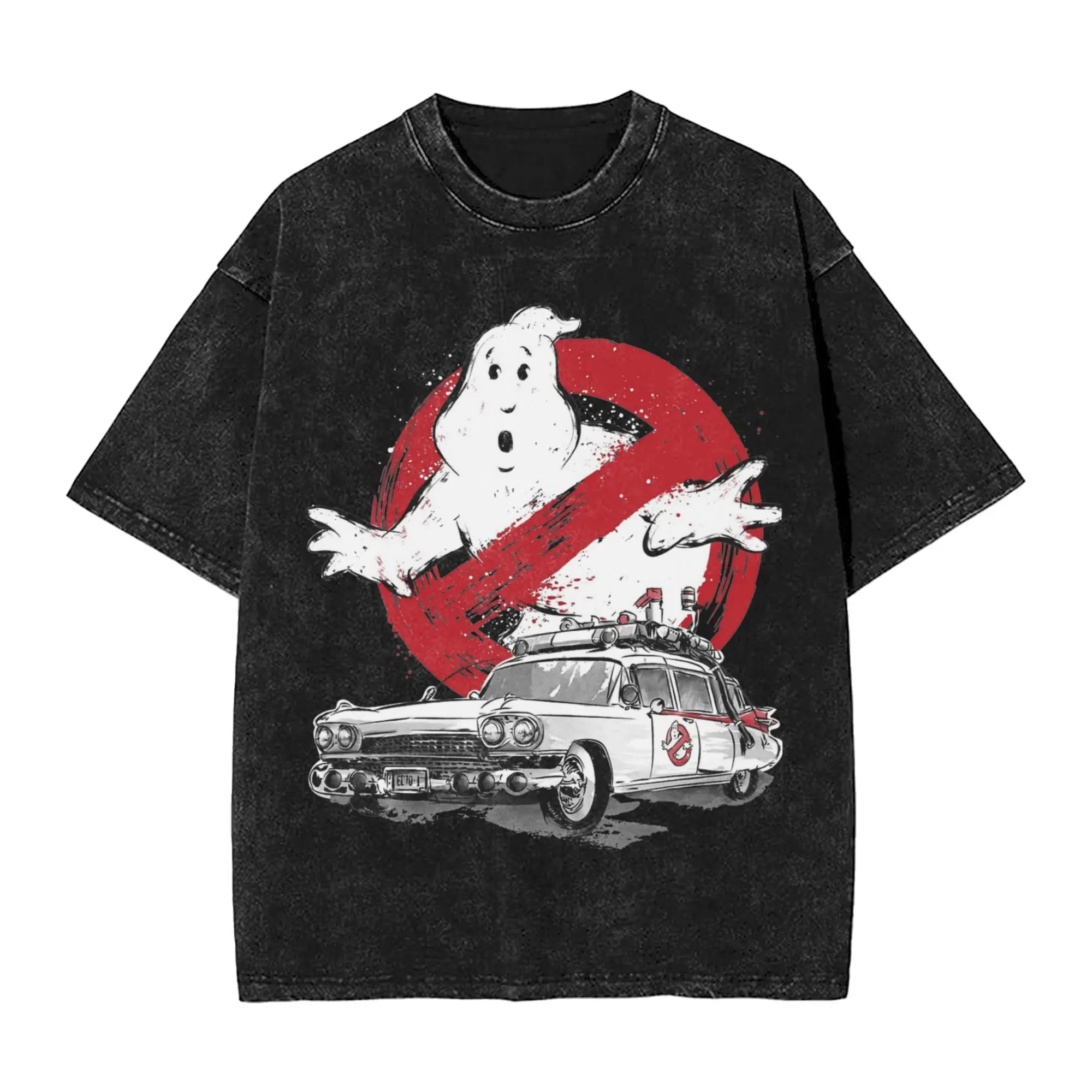 2025 Ghostbuster sumie Washed Shirts Apparel Oversize T-Shirts Men Women Tees
