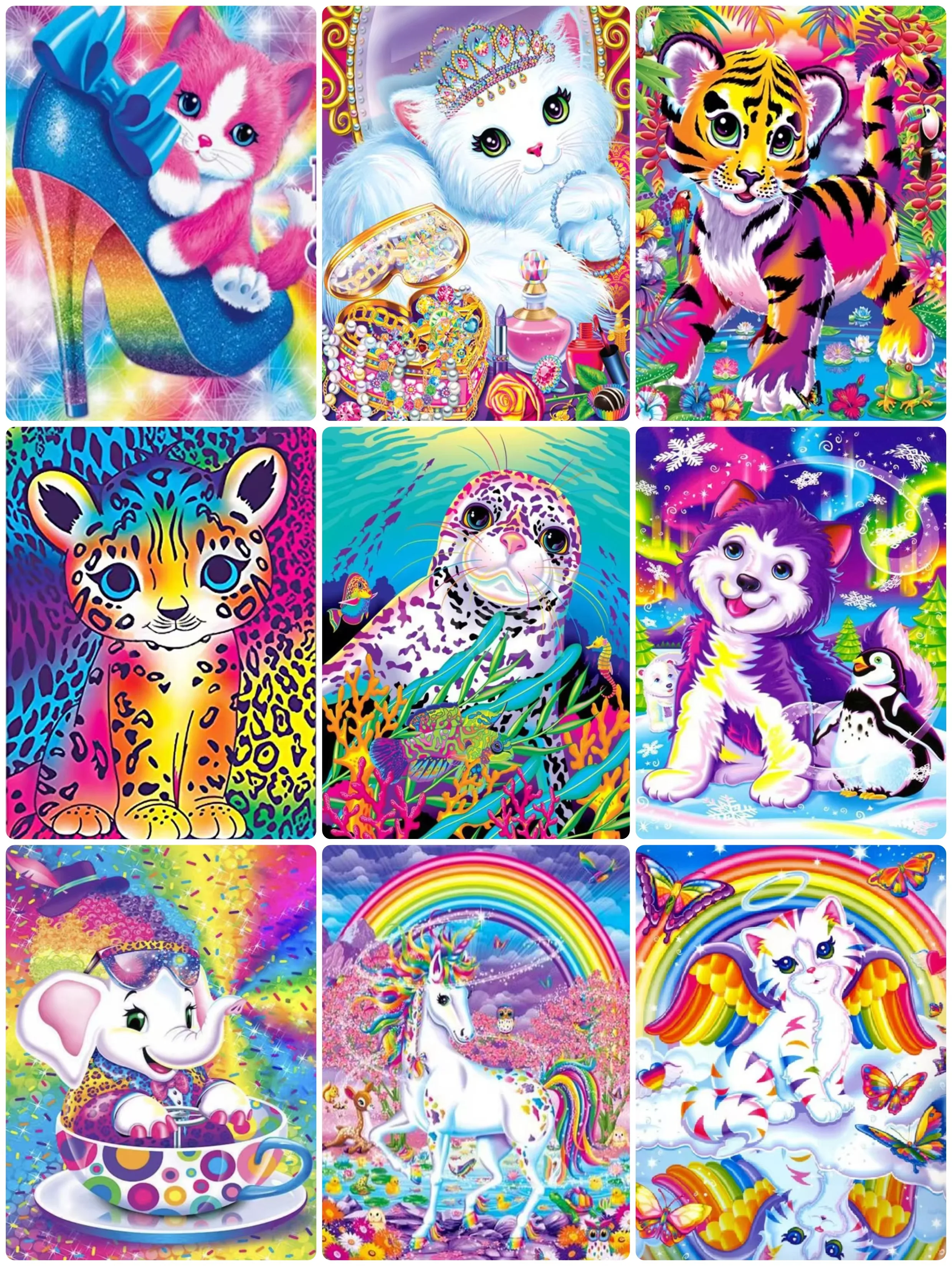 

Puzzles for Adults Cartoon Horse Cat, Jigsaw Puzzles Educational Games Colorful Puzzles Gifts Home Decor