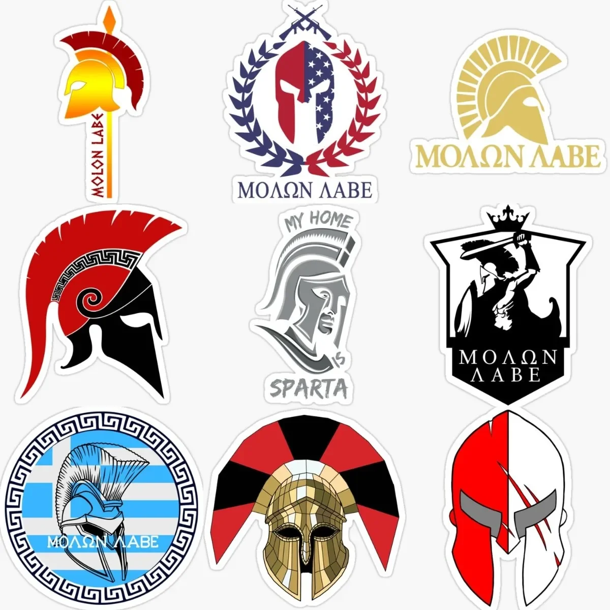 

Creative Spartan Warrior Helmet Stickers Accessories for Decorate Car Suv Van Wall Window Table Bicycle Helmet Off-road Truck