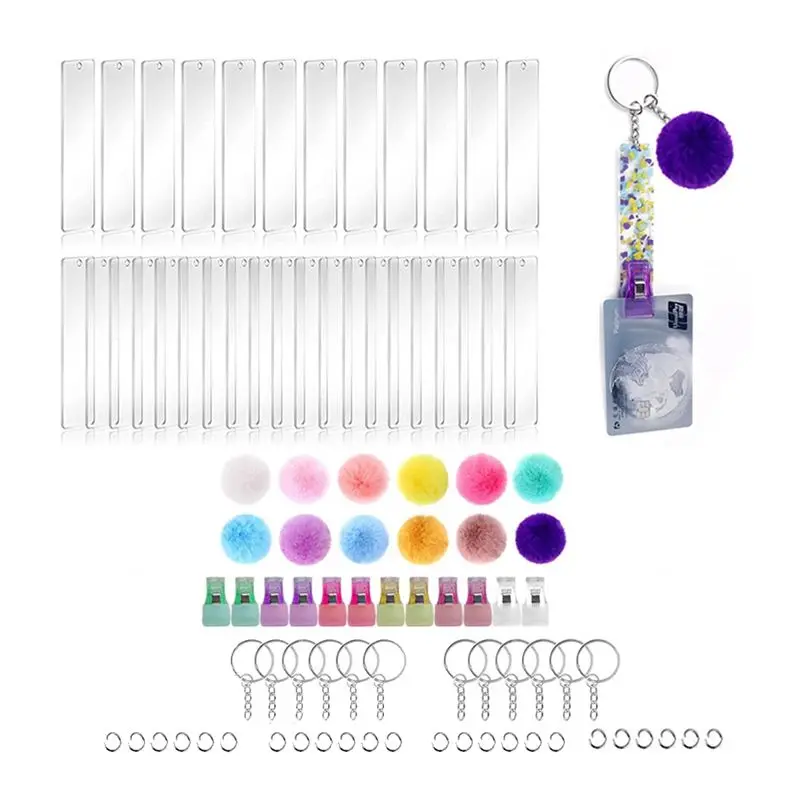 

12 шт. акриловых держателей для бесконтактных карт (дебетовых, банковских) с вытягивателем для карт, брелок-экстрактор для карт - AEF7