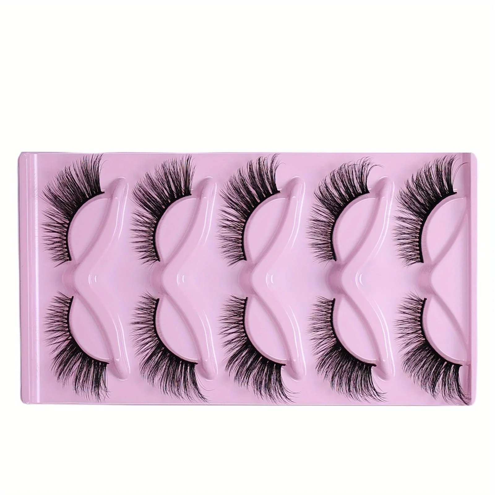 45Pairs/9Pack False Lashes 18mm Cat Eye Natural Look False Eyelashes Strip Lashes for use at home