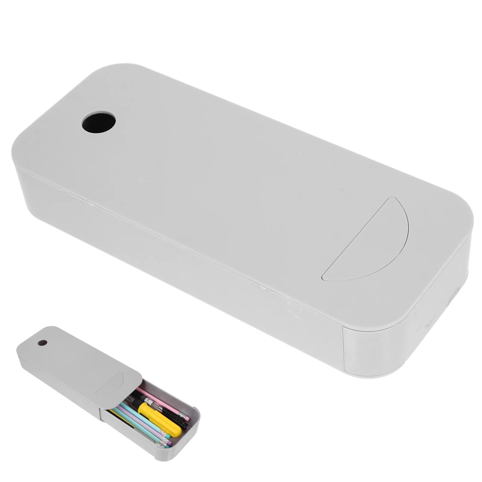 

Under Desk Drawer Organizer Abs Desktop Storage Box Hidden Stationery Holder Large Capacity For Office Home Kitchen Use