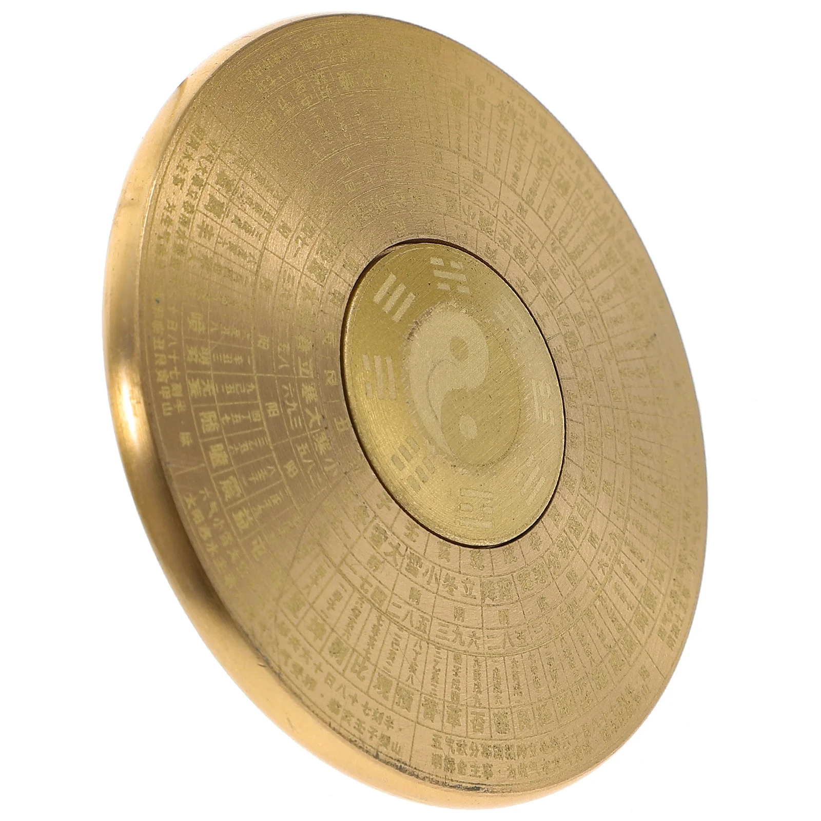 

Unique Taichi Brass Fingertip Gyroscope Stress Release Manual Rotating Plaything Portable Adults Kids Decor Stress Toy