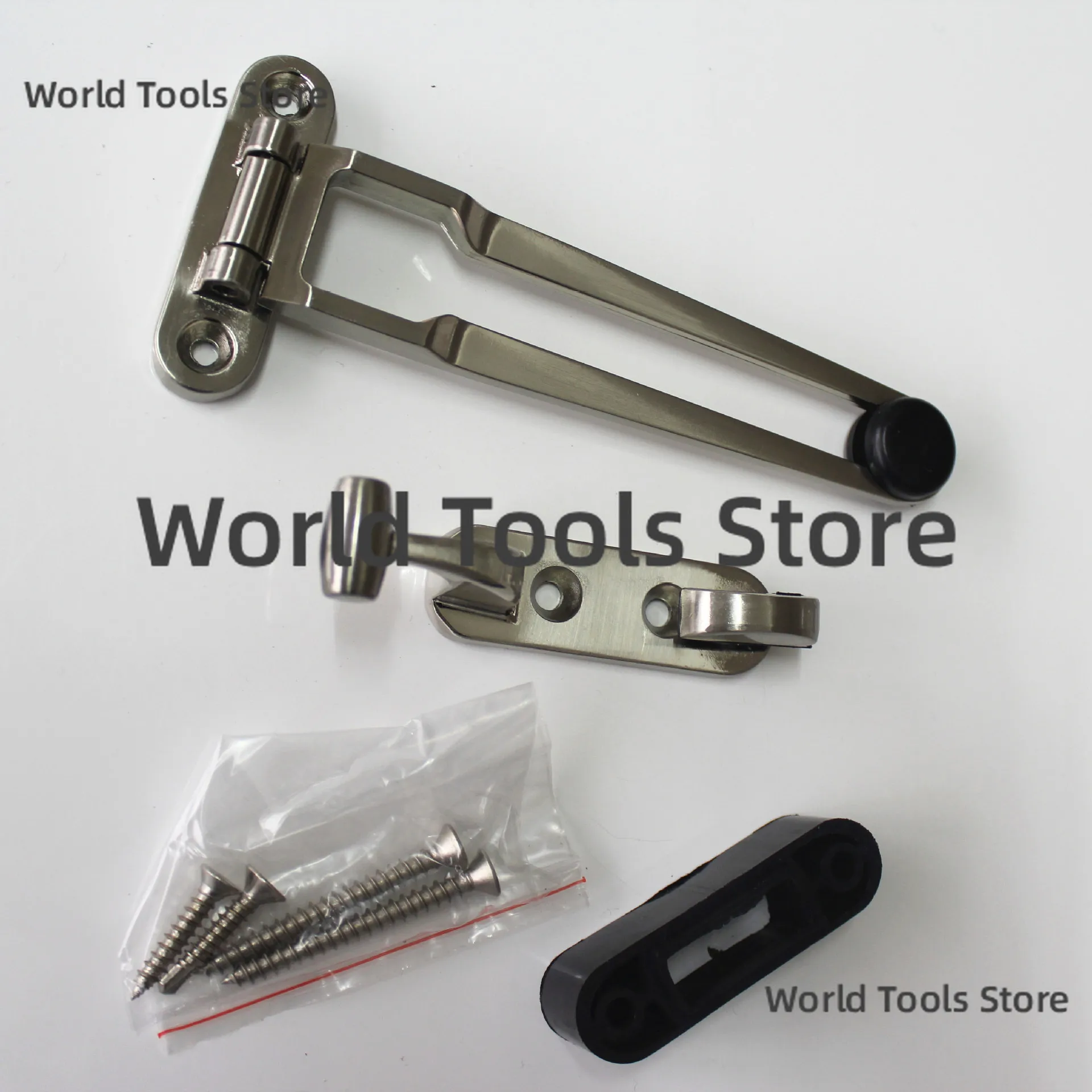 Zinc Alloy Door Security Lock Hotel Privacy Flip Bolt Solid Slide Latch Brushed Nickel Finish Door Hardware