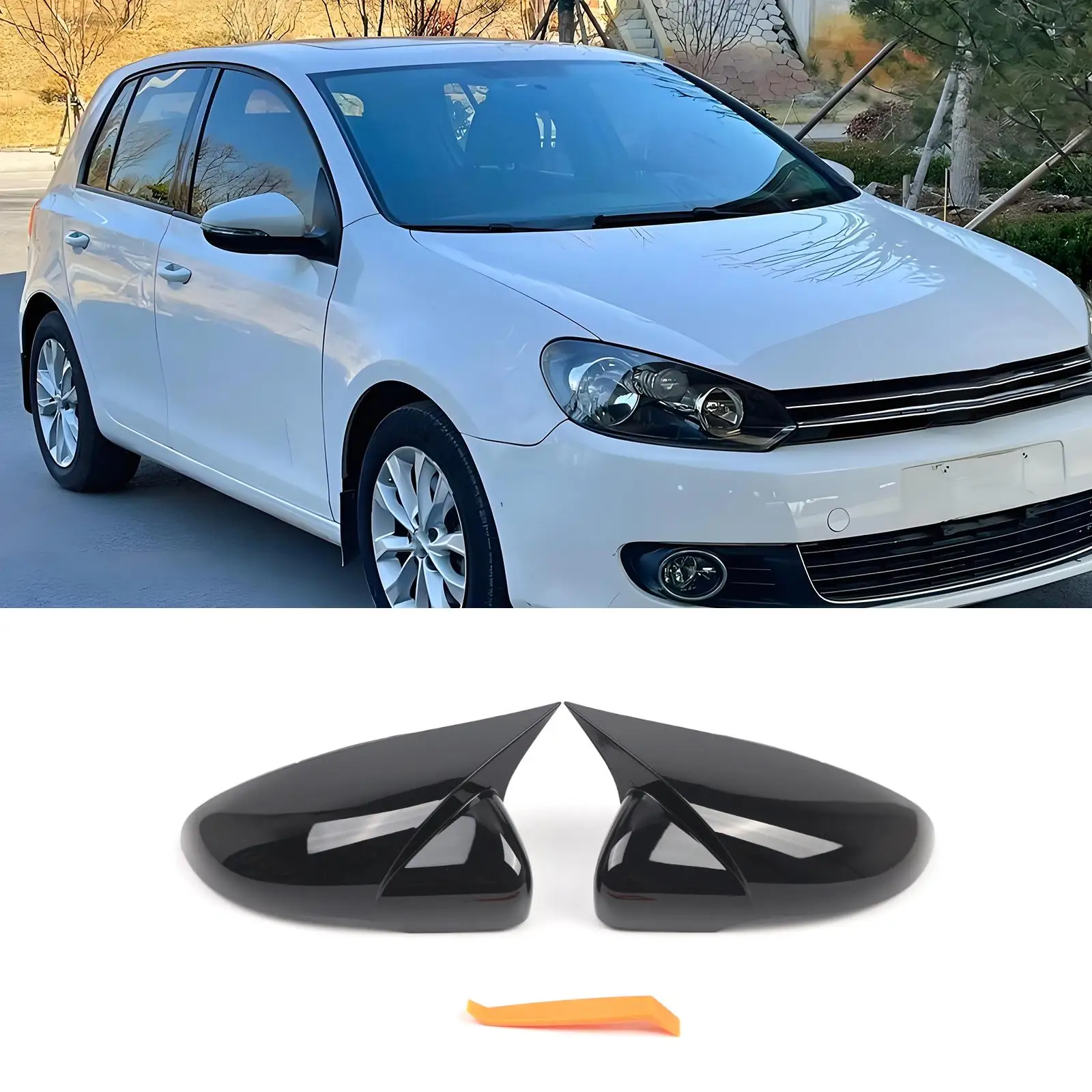 

2x накладки на боковые зеркала для ремонта крыла Touran, накладки на зеркала заднего вида