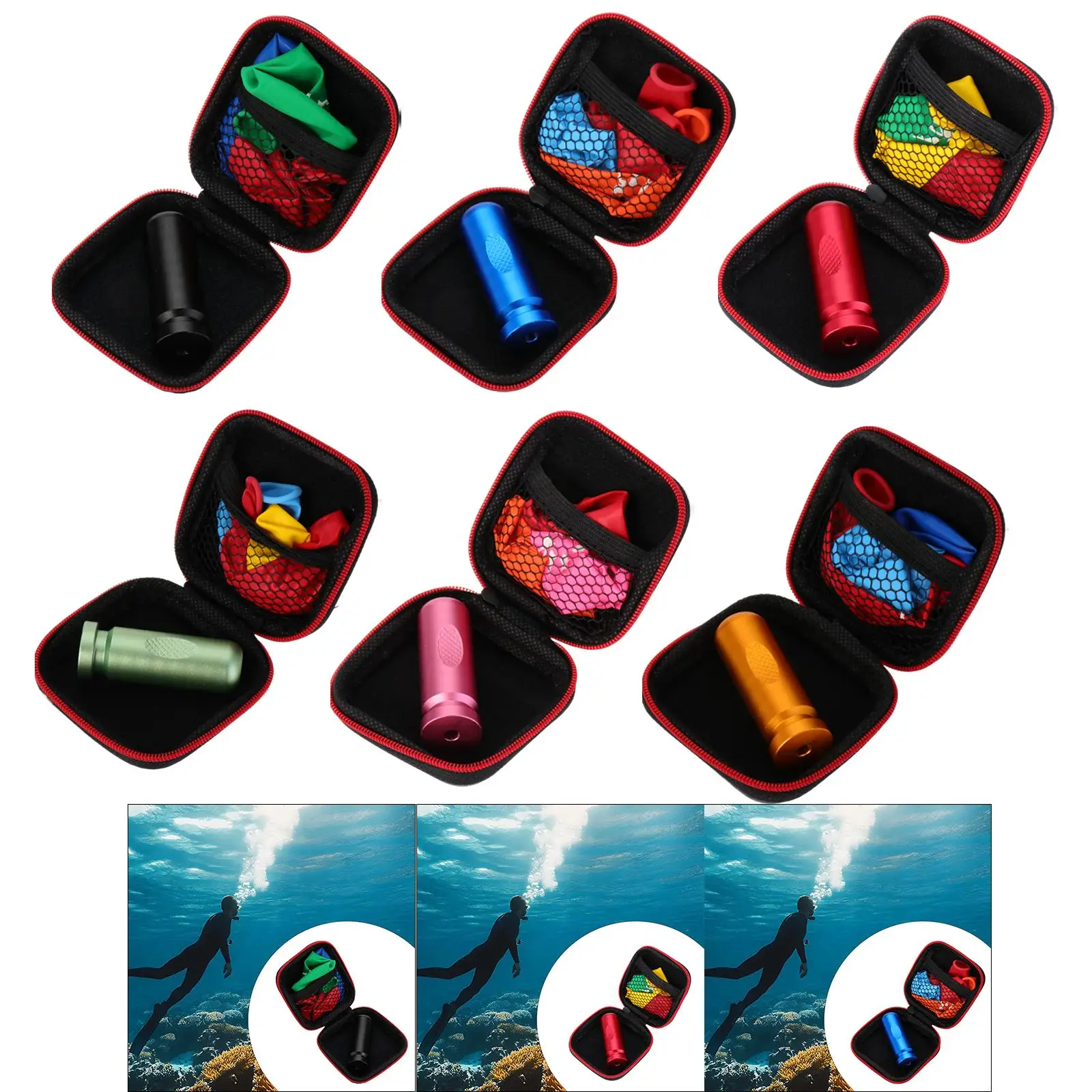 Diving Auxiliary Ear Pressure Balance Tool Compact Aluminium Alloy Equalization Trainer for Freediving and Scuba