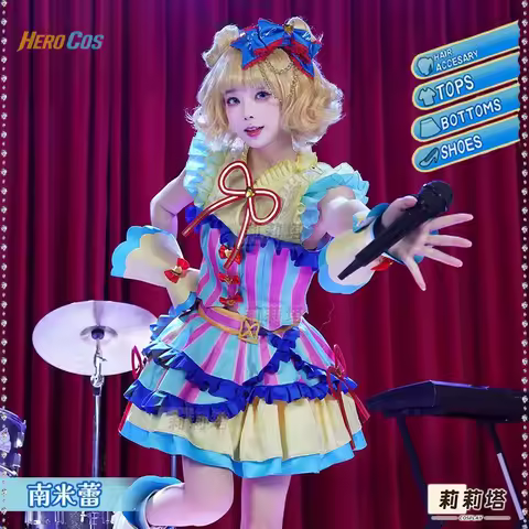 Anime Pretty Rhythm Minami Mirei Cosplay Costume Lolita Dress Princess Dress For Hallowmas Christmas Role Play Women