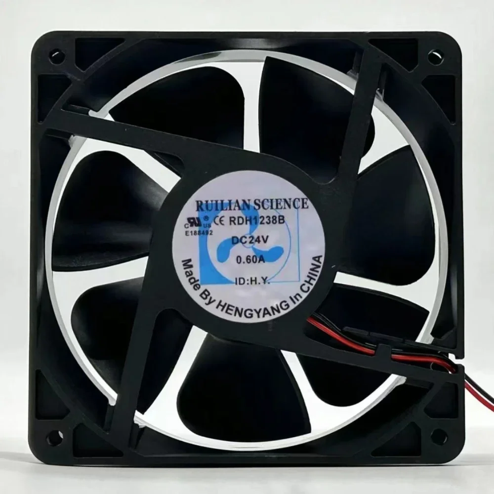 

RDH1238B Server Fan for XINRUILIAN High Air Flow Axial Converter Cooing Fan DC24V 0.6A 12cm 12038 120x120x38mm 2-wire