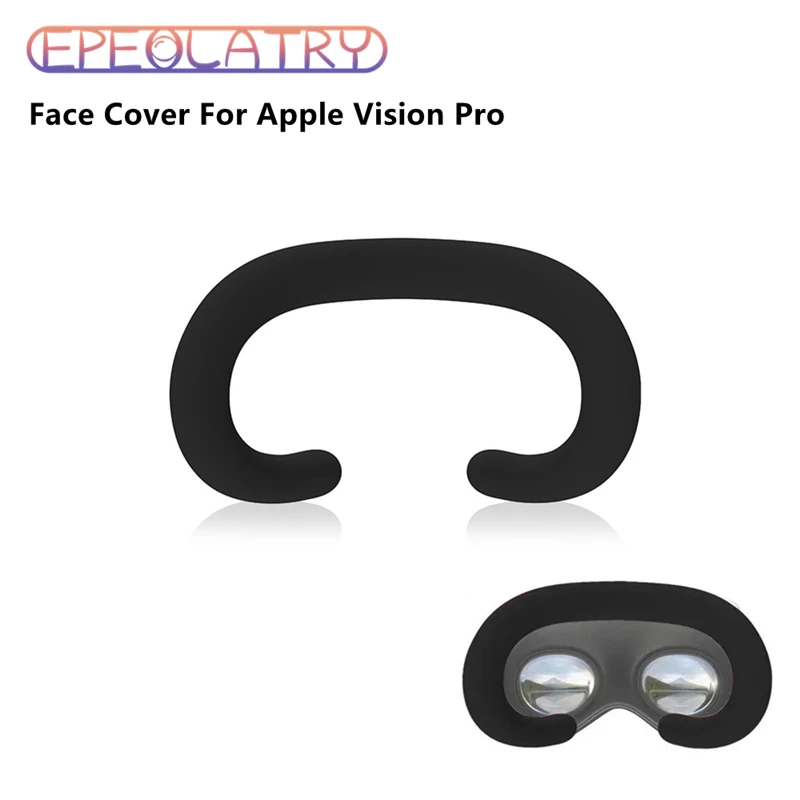 Silicone Face Pad for Apple Vision Pro Non-Slip Sweatproof Silicone Face Cover for VisionPro VR Helmet Protective Cover