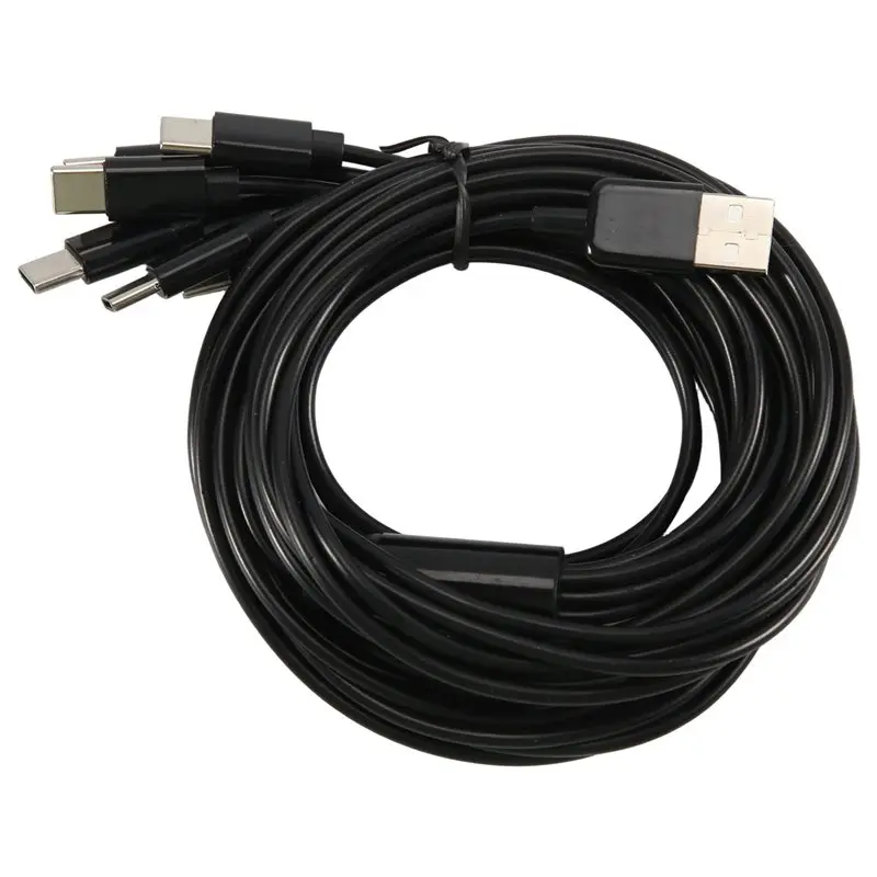 M07K-1 PCS 6-In-1 USB Type C Splitter Cable C Data Transmission Charing Cable Black ABS For Phone Tablet