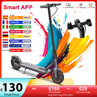 Personalized APP Control Scooter Electric Dual Brake 36V/42V Battery 350W/500W Front Drive 25/35KM Range Electric Kick Scooter