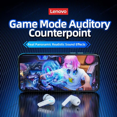 Беспроводные наушники Lenovo GM2 Pro с Bluetooth 5.3 — внешний вид товара