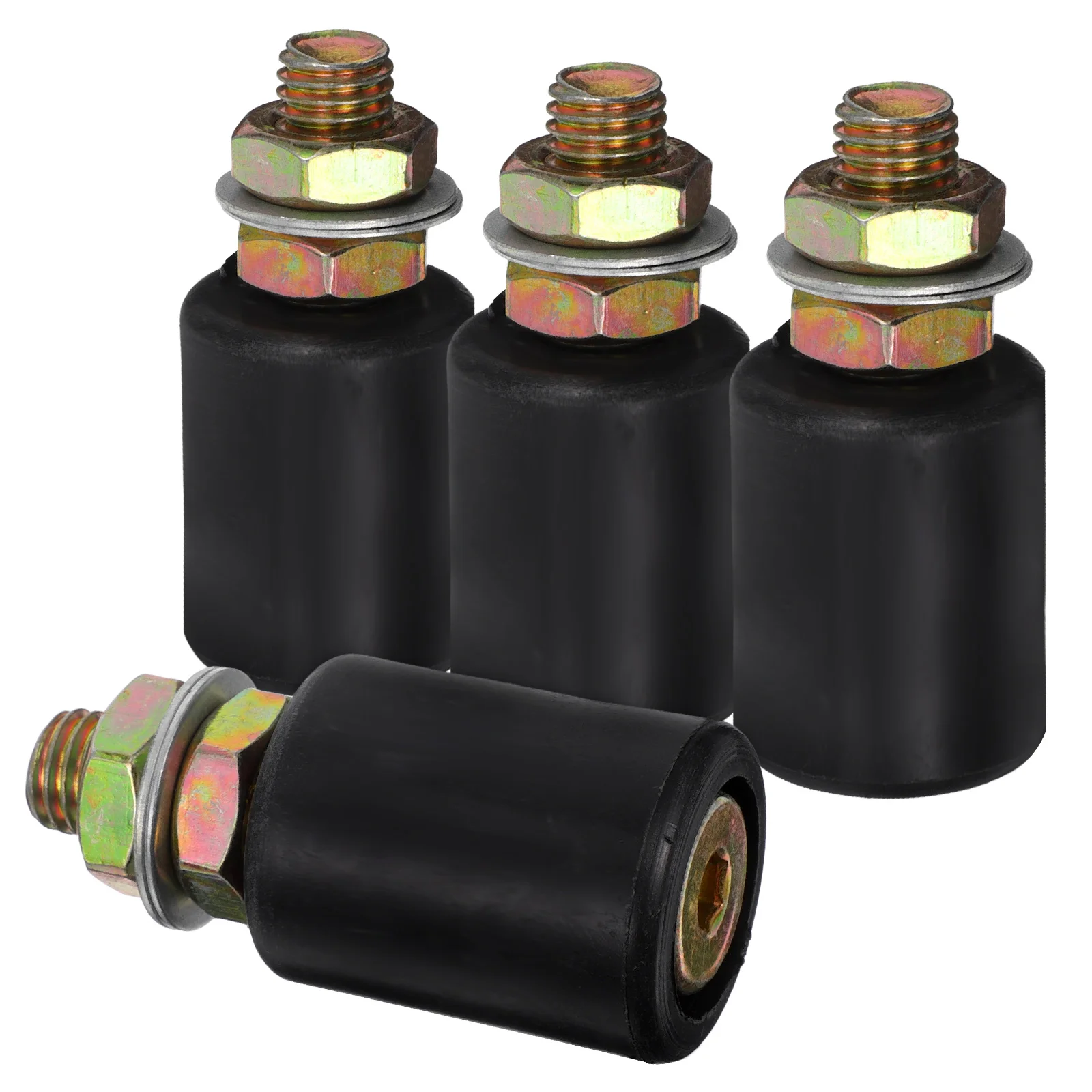 4 Pcs Pulley Door Accessories Sliding Rollers for Gate Nylon Guiding Wheel Fixed