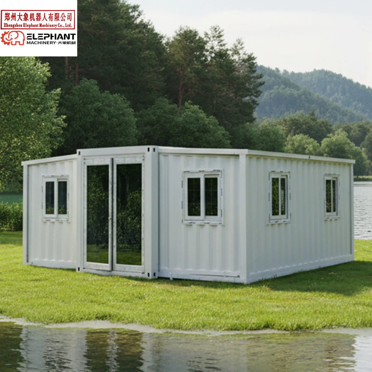 Customized 40Ft Luxury Modern Folding Expandable Prefabricated House 20Ft Hurricane Proof Insulated Movable Prefab Home With Fur