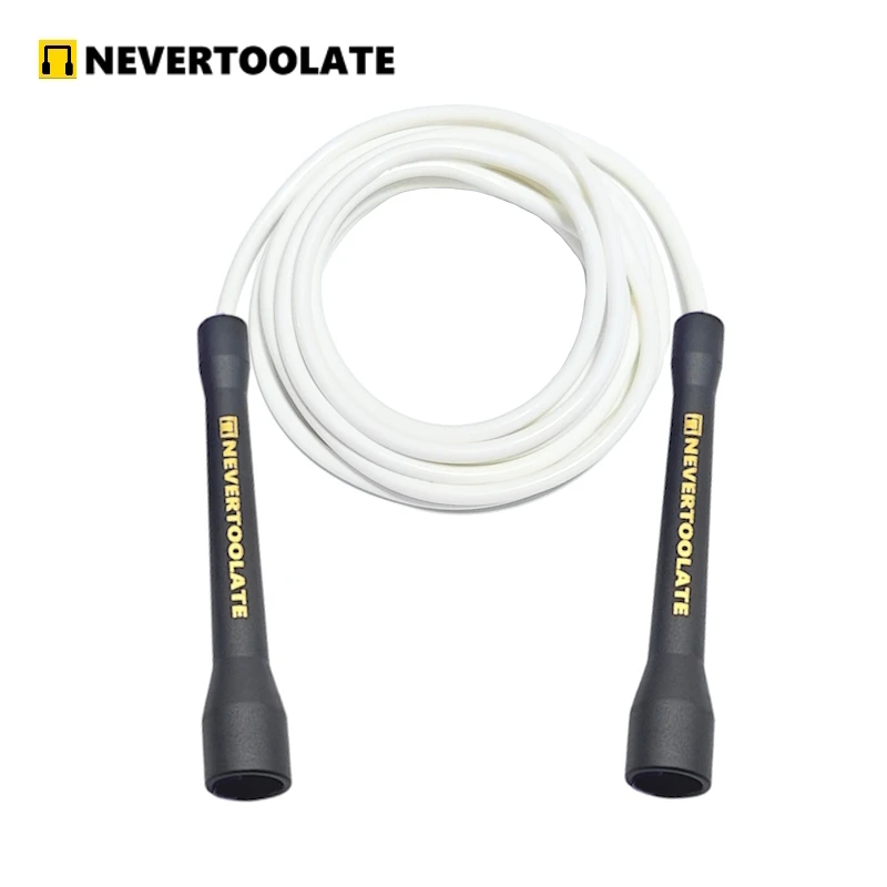 Atualizar material abs cc alça 6mm corda longa pvc com núcleo de rosca pular corda fio nuncatoolato 145 gramas 3.2 metros