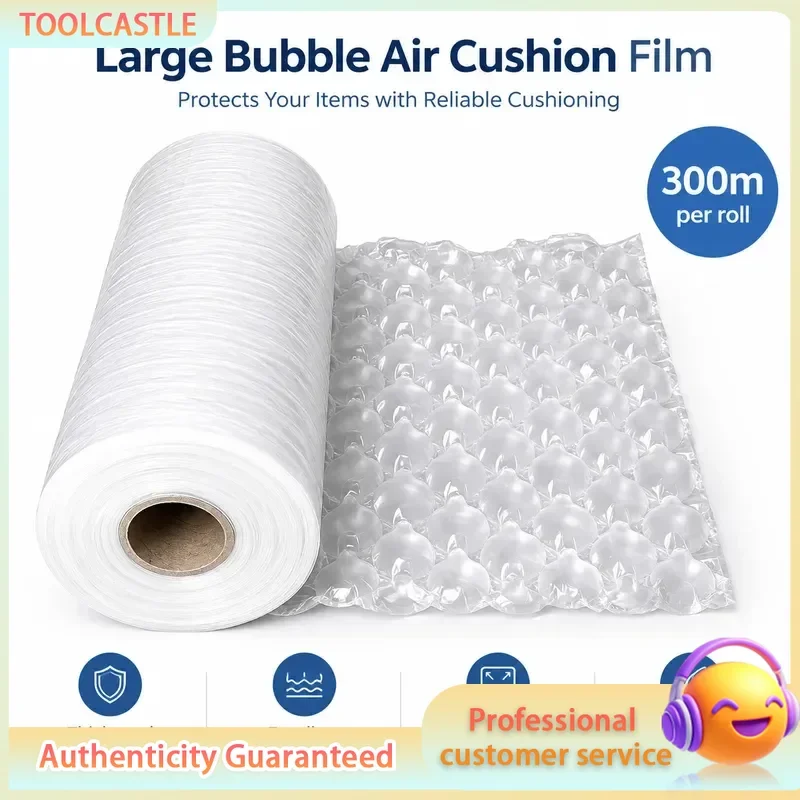30x40cm Gourd Bubble Film Roll, 300M, Standard, Shockproof Cushioning Filler for Express Packaging