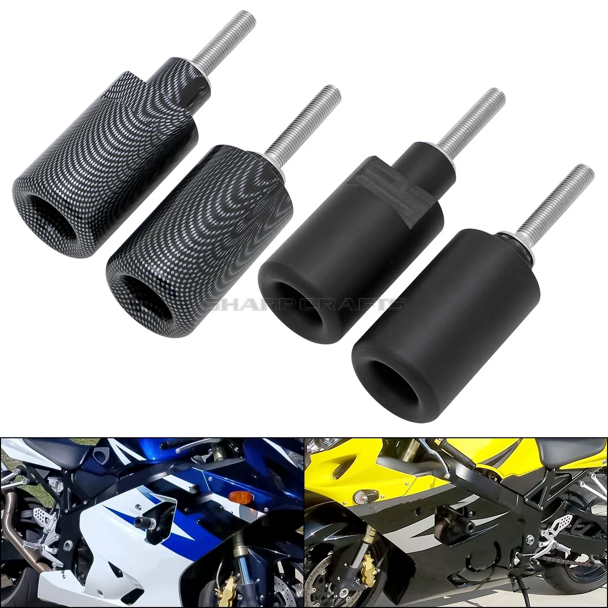 Motorcycle Parts No Cut Frame Sliders Crash Falling Protection Pad For SUZUKI GSXR600 GSXR750 GSXR 600 750 K4 2004-2005 GSX-R