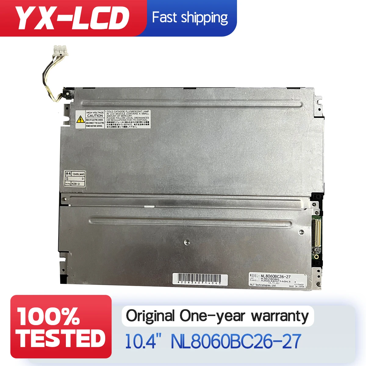 

Original 10.4-inch industrial screen NL8060BC26-17 NL8060BC26-27 for Computer Systems