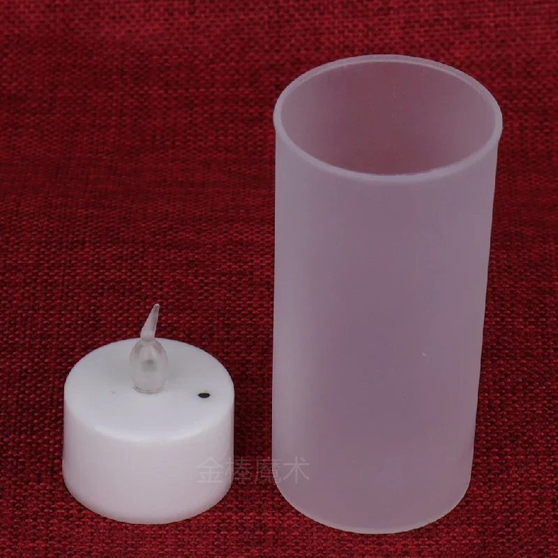 Flamme nette avec lumière LED, tours de magie, coup et battement pour contrôler, accessoires de magie, magicien professionnel, comprend 2 pouces