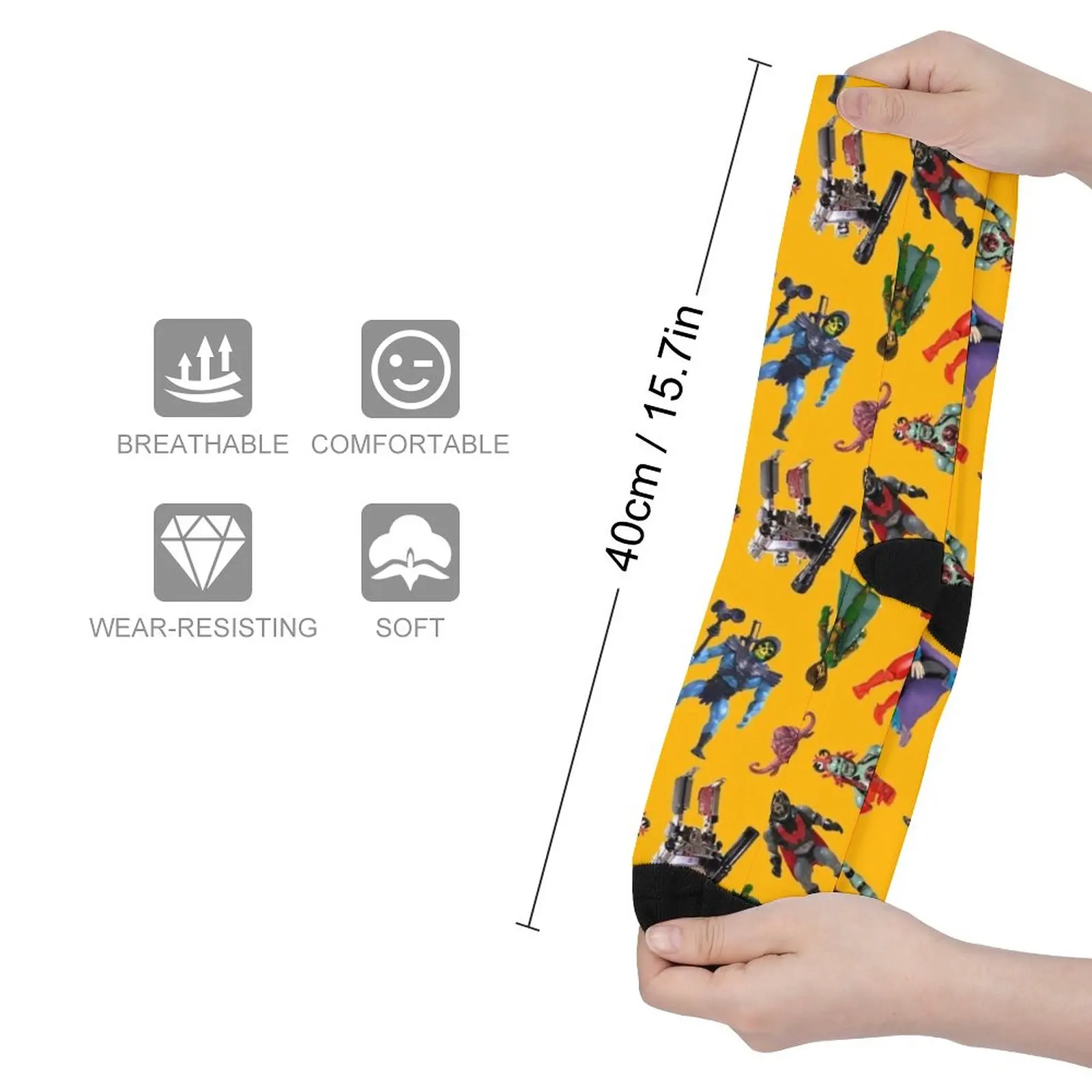 Action Figure Villains Socks socks Men's Socks with print valentines day gift for boyfriend cartoon socks