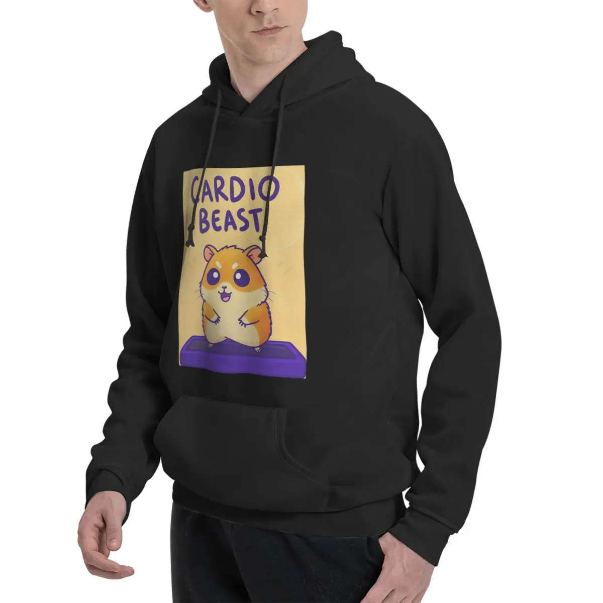 Cardio Beast Hamster Workout Sticker Hoodies Men Women Casual Pullover Sweatshirt Harajuku Long Sleeve Clothing Autumn Winter