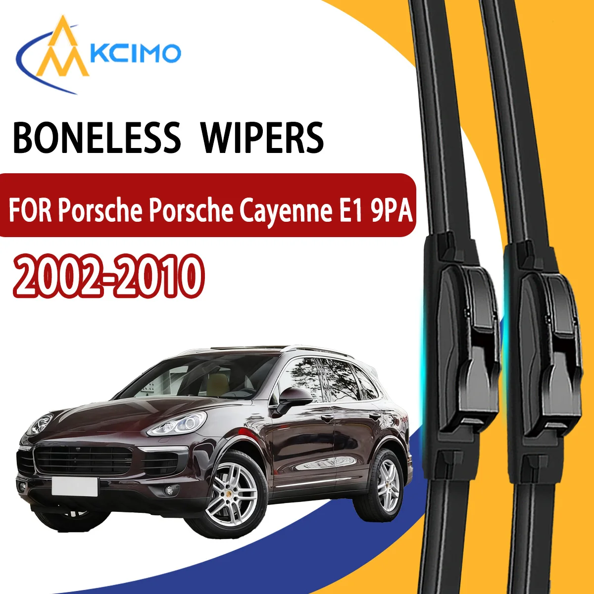 

2Pcs Front Windshield Wiper Blades For Porsche Porsche Cayenne E1 9PA 2002-2010 Windscreen Window Car Accessories